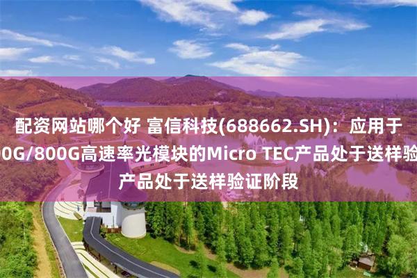 配资网站哪个好 富信科技(688662.SH)：应用于数通400G/800G高速率光模块的Micro TEC产品处于送样验证阶段